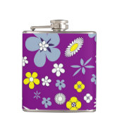 Lila Design Flachmann (Vorderseite)