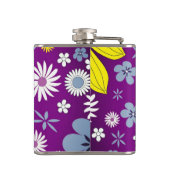 Lila Design Flachmann (Rückseite)