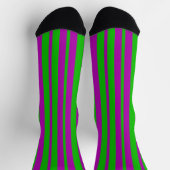 Lila Design für das Design der Streifen Socken (Oben)