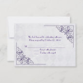 lila Design für eine Ecke Einladung (Vorderseite)