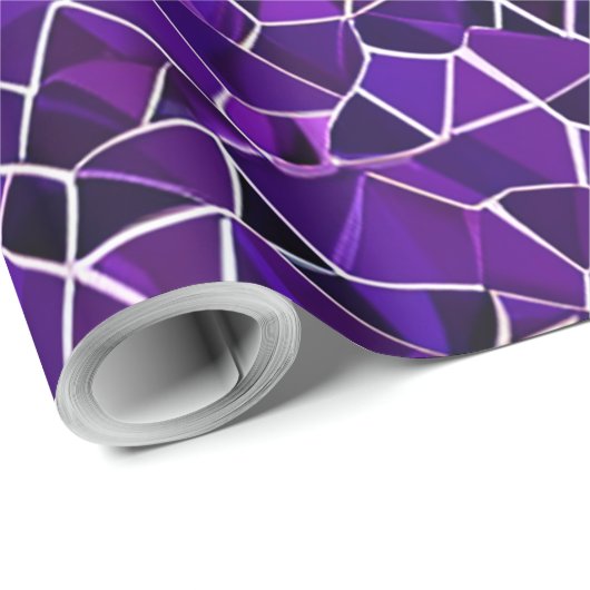 Lila Design Geschenkpapier (Rolleneckpunkt)