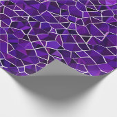 Lila Design Geschenkpapier (Ecke)