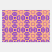 Lila Design Geschenkpapier Set (Vorderseite)