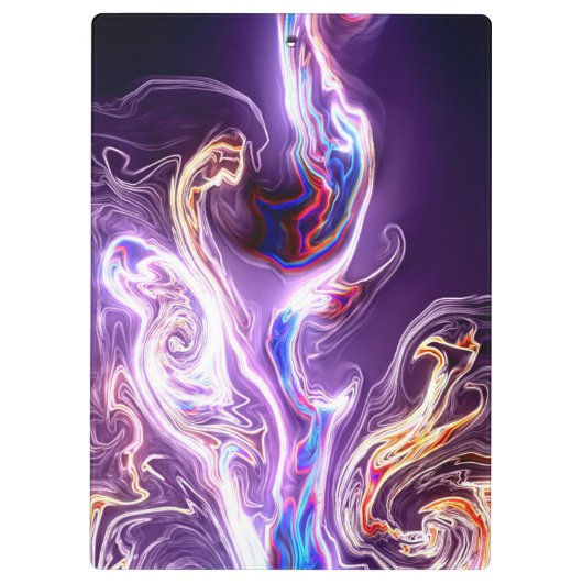 Lila Design Klemmbrett (Rückseite)