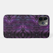 Lila Design mit schwarzem Violett Case-Mate iPhone Hülle (Rückseite (Horizontal))