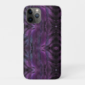 Lila Design mit schwarzem Violett Case-Mate iPhone Hülle (Rückseite)