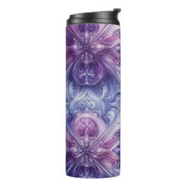 Lila Design Thermosbecher