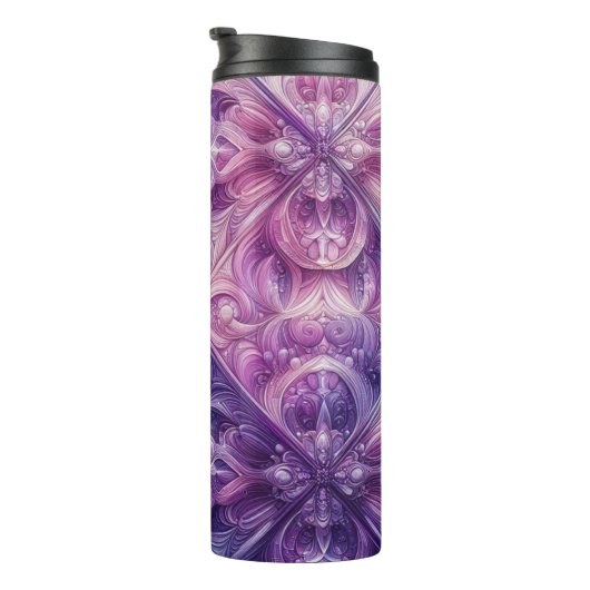 Lila Design Thermosbecher (Nach rechts gedreht)