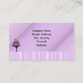 Lila Designer Visitenkarte (Rückseite)