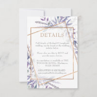 Lila Detailkarte für geometrische Folien