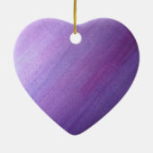 Lila Diagonaldesign Keramik Ornament (Hinten)