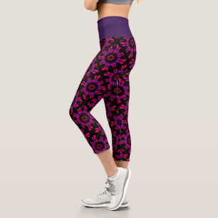 lila Diamant Capri Leggings