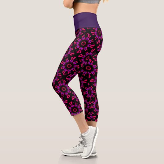 lila Diamant Capri Leggings (Links)