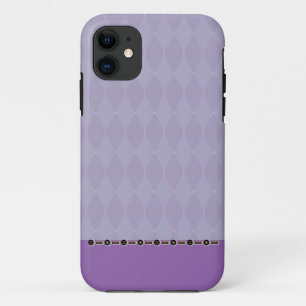 Lila Diamant Design Phone Case