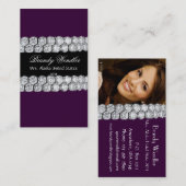Lila Diamant-Festzug-Geschäfts-Karte Visitenkarte (Vorne/Hinten)