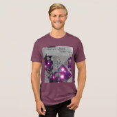 Lila Diamant-Glow-Tee Tri-Blend Shirt (Vorderseite voll)