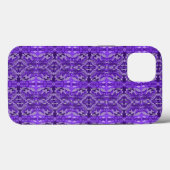 Lila Diamant-y-Abstraktes Muster Case-Mate iPhone Hülle (Rückseite (Horizontal))