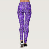 Lila Diamant-y-Abstraktes Muster Leggings (Rückseite)