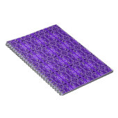Lila Diamant-y-Abstraktes Muster Notizblock (Rechte Seite)