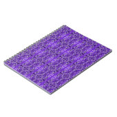 Lila Diamant-y-Abstraktes Muster Notizblock (Linke Seite)