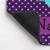 Lila Diamanten der personalisierten Mousepad (Ecke)