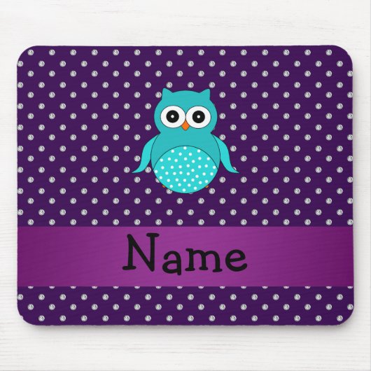 Lila Diamanten der personalisierten Mousepad (Vorne)