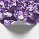 Lila Diamanten Geschenkpapier (Ecke)