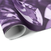 Lila Diamanten Geschenkpapier (Rolleneckpunkt)