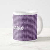 Lila Diamanten Jumbo-Tasse (Vorderseite Rechts)