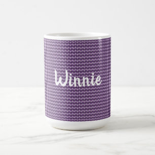 Lila Diamanten Kaffeetasse