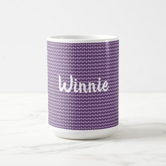 Lila Diamanten Kaffeetasse (Mittel)