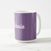 Lila Diamanten Kaffeetasse (VorderseiteRechts)