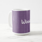 Lila Diamanten Kaffeetasse (Vorderseite Links)