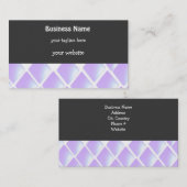 Lila Diamanten Visitenkarte (Vorne/Hinten)