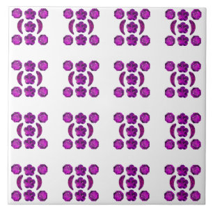 Lila Diamantendesign Fliese