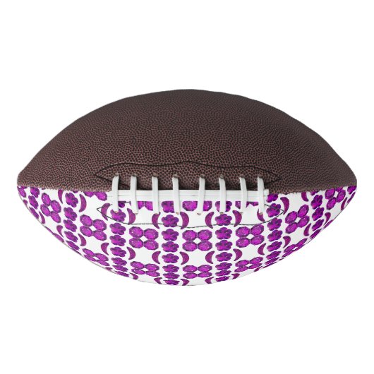 Lila Diamantendesign Football (Vorderseite)