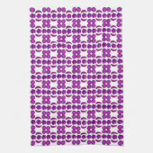 Lila Diamantendesign Geschirrtuch (Vertikal)