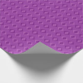 Lila Diamantmuster Geschenkpapier (Ecke)