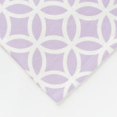 Lila Diamantmuster Personalisiert Fleece Blankon (Ecke)
