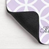 Lila Diamantmuster Personalisiertes Mousepad (Ecke)