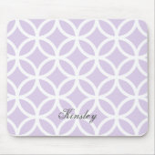 Lila Diamantmuster Personalisiertes Mousepad (Vorne)