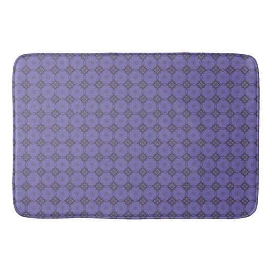 Lila Diamantquadrat-Muster Badematte (Vorderseite)