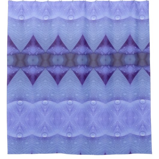 Lila Diamond Ikat Duschvorhang (Vorderseite)