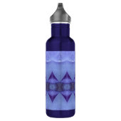 Lila Diamond Ikat Yoga Mat Edelstahlflasche (Rechts)