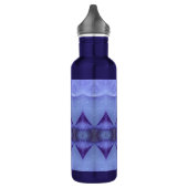 Lila Diamond Ikat Yoga Mat Edelstahlflasche (Links)
