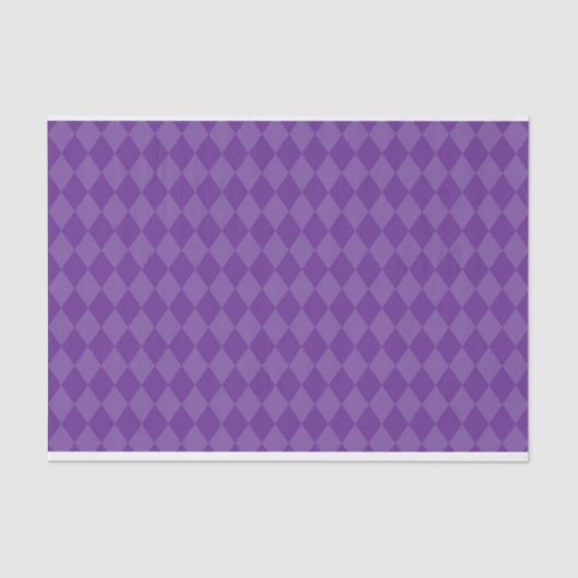 LILA DIAMOND MARDI GRAS PATTERN SEIDENPAPIER (Vorderseite)
