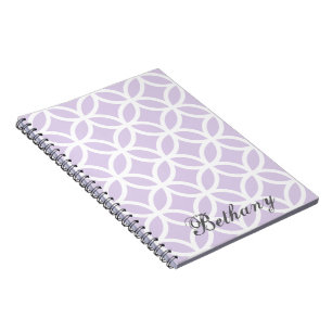Lila Diamond-Muster-Personalisiert-Notebook Notizblock
