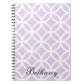 Lila Diamond-Muster-Personalisiert-Notebook Notizblock (Vorderseite)