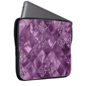 LILA DIAMOND SHIMMER DIAMOND PATTERN LAPTOPSCHUTZHÜLLE (Vorne Rechts)