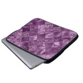 LILA DIAMOND SHIMMER DIAMOND PATTERN LAPTOPSCHUTZHÜLLE (Vorne Knopf)